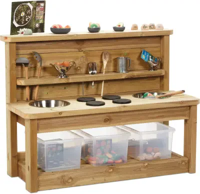 Millhouse Large Mud Kitchen Plus Mud Kitchen Kit Pt1030