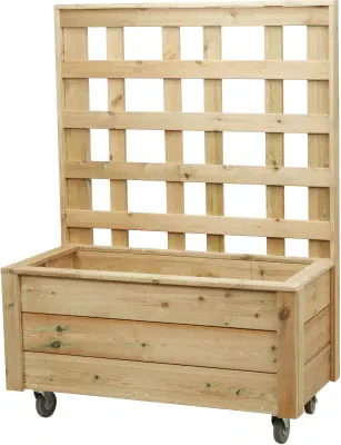 Millhouse Mobile Planter with Trellis