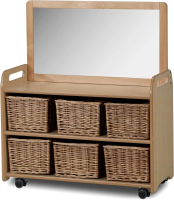 Millhouse Mobile Unit with Top Mirror Add-on & 6 Baskets
