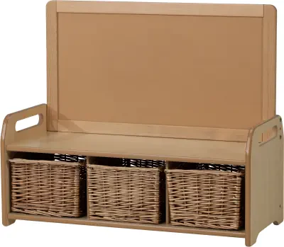 Millhouse Low Display Storage Unit with 3 Baskets