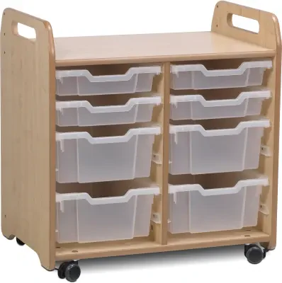 Millhouse Double Tray Storage Unit with 4 Shallow & 4 Deep Trays